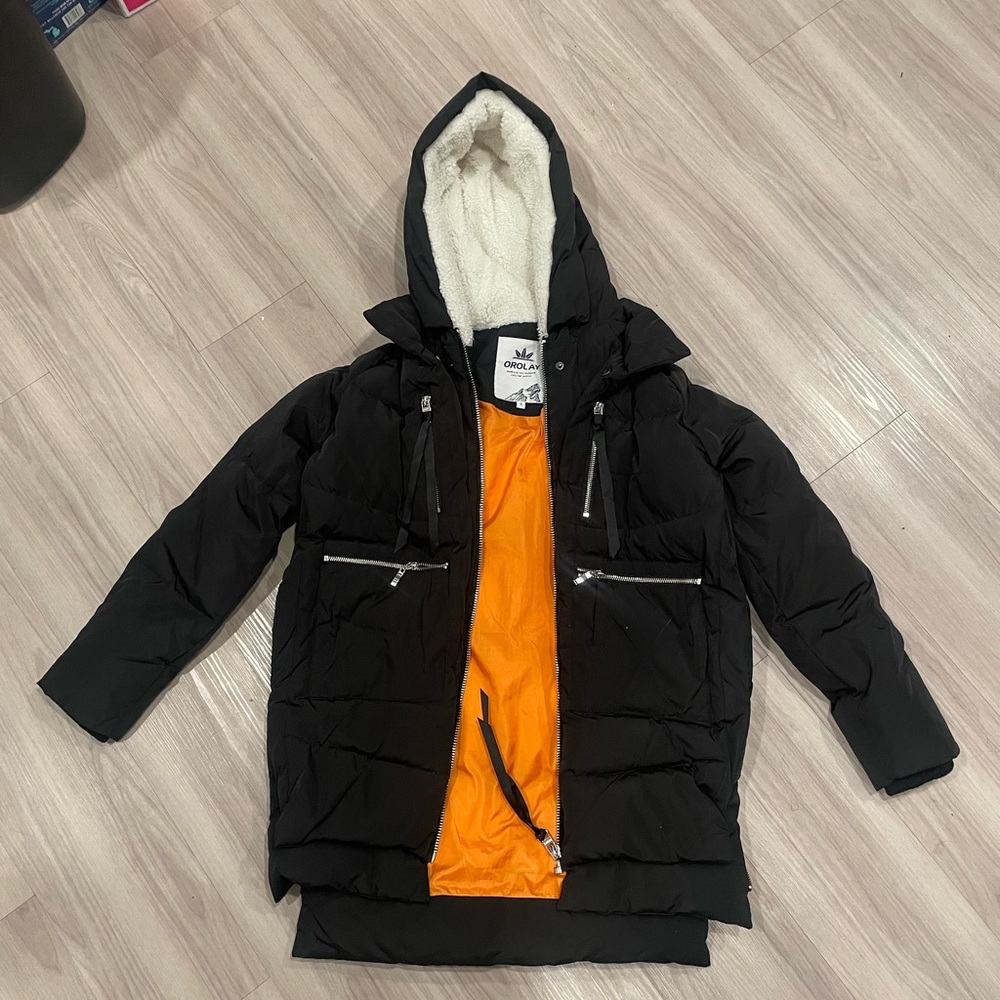 OROLAY Black and Orange Jacket